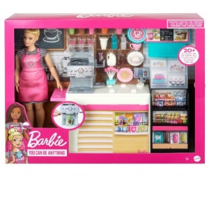 Barbie - Set cafenea cu 20 de accesorii