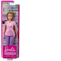 Papusa Barbie Asistenta medicala satena
