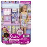 Papusa Barbie - Set de joaca Magazinul de inghetata