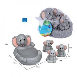 Animalute soft - Elefanteii, 4 piese