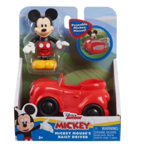 Figurina Disney Mickey Mouse cu masinuta