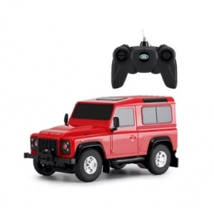 Masina cu telecomanda Land Rover Defender rosie, scara 1 la 24