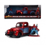 Set masinuta metalica Ford Pick Up scara 1:32 + figurina metalica Spiderman