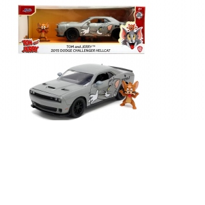 Masina metalica Dodge Challenger Hellcat scara 1:24 + figurina Jerry