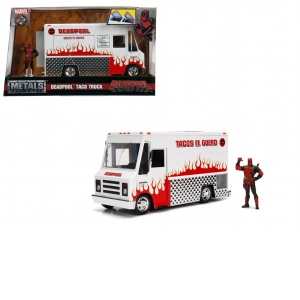 Set camionul de mancare scara 1:24 + figurina metalica Deadpool