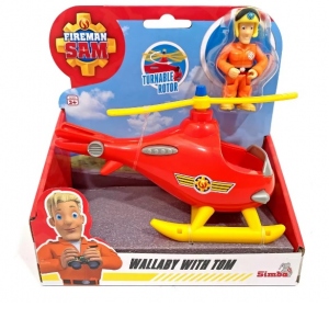 Pompierul Sam - Elicopter Wallaby si figurina Thomas