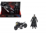 Motocicleta lui Batman si figurina Batman 30 cm