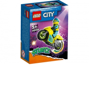 LEGO City - Motocicleta cibernetica de cascadorii
