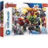 Puzzle Trefl 100 piese - Marvel Avengers, Puterea razbunatorilor
