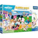 Puzzle Trefl Primo Super Maxi 24 piese - Mickey la targ