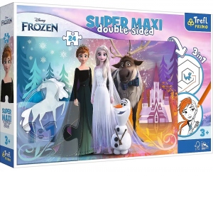 Puzzle Trefl Primo Super Maxi 24 piese - Regatul inghetat, Frozen 2