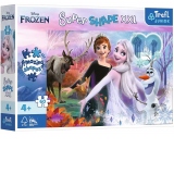 Puzzle Trefl Primo Super Shape XXL 60 piese - Frozen, Surorile dansatoare