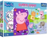 Puzzle Trefl Primo Super Giant 15 - Peppa Pig