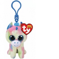 Plus breloc TY 8.5cm Unicorn albastru