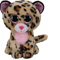 Plus TY 24cm Leopard maro roz