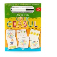 Stiu sa scriu. Cat e ceasul. Scrie, sterge si scrie din nou, folosind carioca reutilizabila!