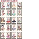 Biologi celebri (set de 20 portrete color, inramate, 285x385 mm)