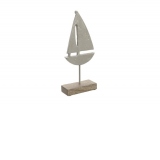 Statueta Sailing Boat, Charisma, Metal, 13 x 5 x 31 cm