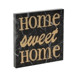 Decor lemn de perete Sweet Home, Charisma, Lemn, 30x3x30 cm