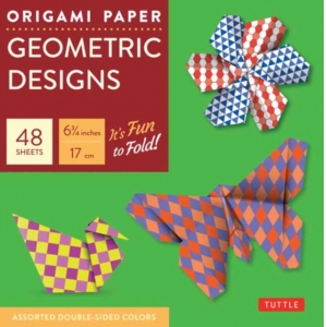 Origami Paper Geometric Designs 49 Sheets 6 3/4" (17 cm) (Instructions for 6 Projects Included)