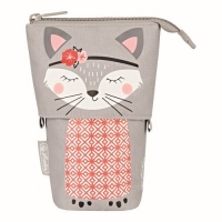 Penar tip suport instrumente de scris, 2 in 1, motiv Kitty
