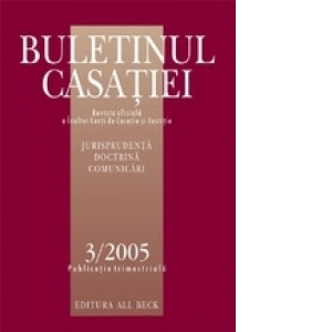 Buletinul Casatiei, Nr. 3/2005