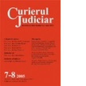 Curierul Judiciar, nr. 7-8/2005