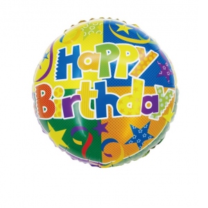Balon folie Happy birthday 46 cm