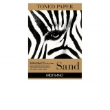 Bloc desen Toned Paper Sand, A3, 120g, 50 file, fara spirala Fabriano