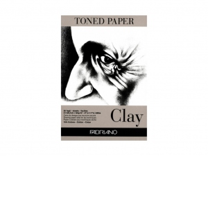 Bloc desen Toned Paper Clay, A4, 120g, 50 file, fara spirala Fabriano