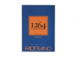 Bloc desen 1264 Marker, A3, 70gr, 100 file, fara spirala Fabriano