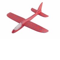 Avion planor din spuma cu luminite - Rosu