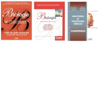 Pachet Admitere la medicina (3 carti): 1. Biologie. Teste grila pentru admiterea la facultatile de medicina; 2. Biologie - Manual pentru clasa a XI-a; 3. Anatomia si fiziologia omului - Compendiu
