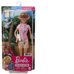 Barbie You Can Be Anything Papusa Zoologist