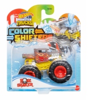 Hot Wheels Monster Truck Camion Bone Shaker cu Culori Schimbatoare Scara 1:64