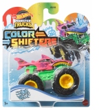 Hot Wheels Monster Truck Camion Shark Wreak cu Culori Schimbatoare Scara 1:64