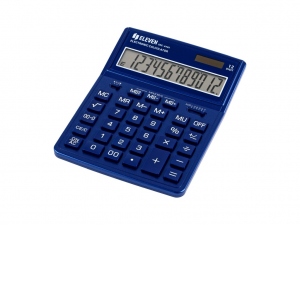 Calculator de birou 12 digiti, 204 x 155 x 33 mm, Eleven SDC-444XR, culoare albastru