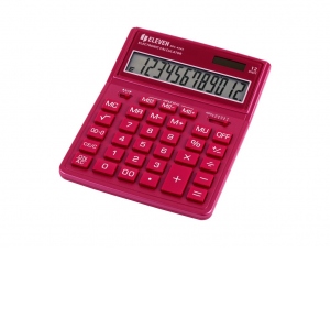 Calculator de birou 12 digiti, 204 x 155 x 33 mm, Eleven SDC-444XR, culoare roz