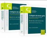 Culegere de teste-grila pentru admiterea in magistratura si avocatura. Editia a 4-a, 2 volume: 1. Drept civil. Drept procesual civil 2. Drept penal. Drept procesual penal