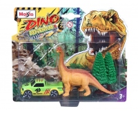 Set masinuta si figurina dinozaur Maisto, Dino Adventure, Verde
