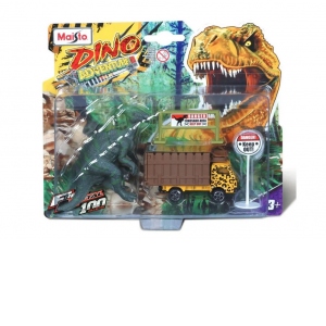 Set masinuta si figurina dinozaur Maisto, Dino Adventure, Maro