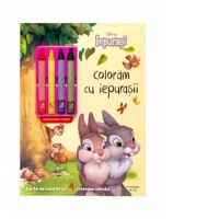 Disney Iepurasi. Coloram cu iepurasii (contine 4 creioane cerate)