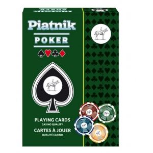 Carti de joc Poker, spate albastru