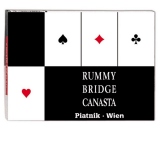 Set carti de joc Rummy, Bridge, Canasta, 2 pachete