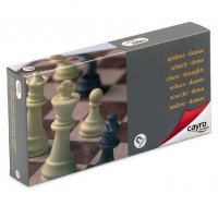 Joc Sah si Dame magnetic, in cutie pliabila, 24 x 24 cm