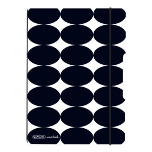 Caiet my.book flex A5 40 file punctat, Just Black