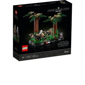 LEGO Star Wars - Diorama Urmarire cu speederul pe Endor