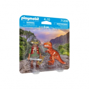 Playmobil - Set 2 Figurine - Bandit Cu T-Rex