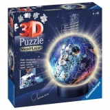 Puzzle 3D Luminos Astronaut, 72 Piese