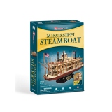 Cubic Fun - Puzzle 3D Nava Mississippi Steamboat Usa 142 Piese